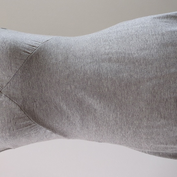 Lala Paris Heathered Grey Sleeveless Bubble Dress - Picture 6 of 14